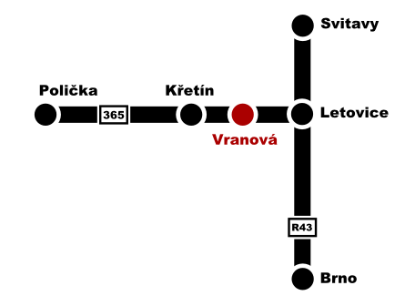 schema cesty k penzionu